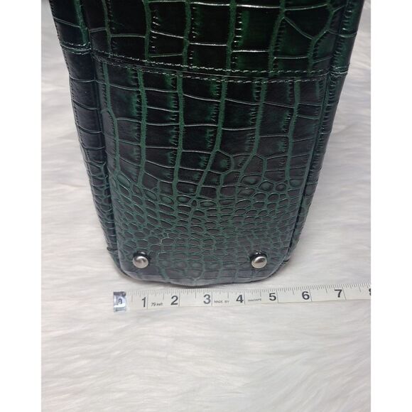 NWT|Patricia Nash|10th Anniversary Whitney Croc Embossed Green Leather Tote - Picture 11 of 11